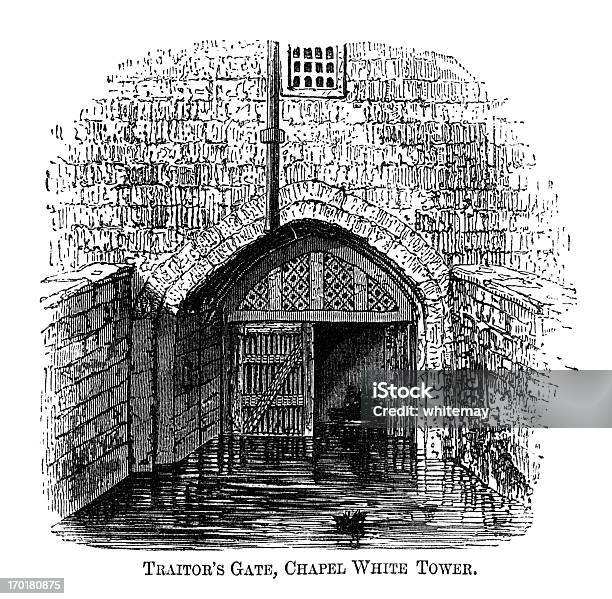 Trahi S Gate Tower Of London 1871 Gravé Vecteurs libres de droits et plus d'images vectorielles de 1870-1879 - 1870-1879, Angleterre, Antiquités