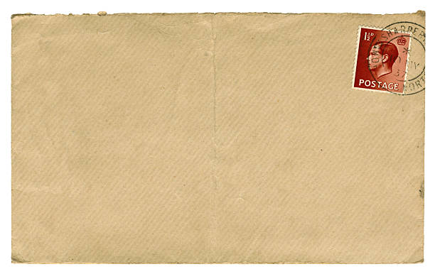 British Edward VIII stamped brown envelope, 1937