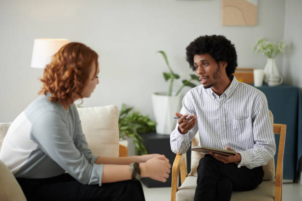 istock Counselor Talking to Client 1701813296