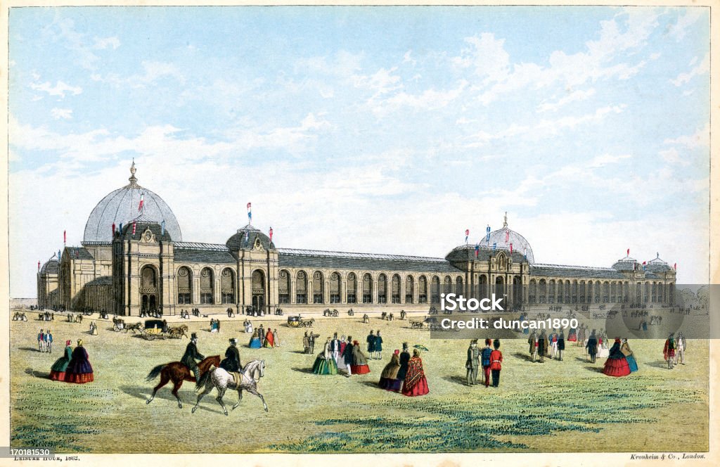 Fiera internazionale di 1862 - Illustrazione stock royalty-free di 1860-1869
