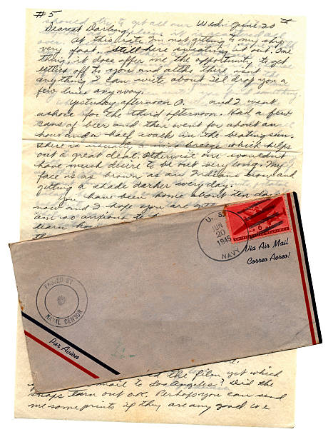istock Dearest darling - letter from US serviceman to his wife 170183934