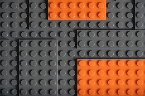 Abstract gray orange background from children designer.