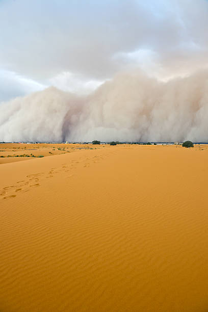 istock Sandstorm Approaching Merzouga Settlement Morocco 170184534