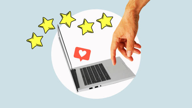 istock Online reputation management. Customer Experience Concept and Rating for a satisfaction survey, and feedback testimonial 1701855398
