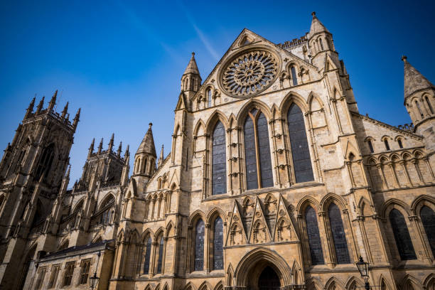 istock Sunlight on the main facade of York Minster 1701861008