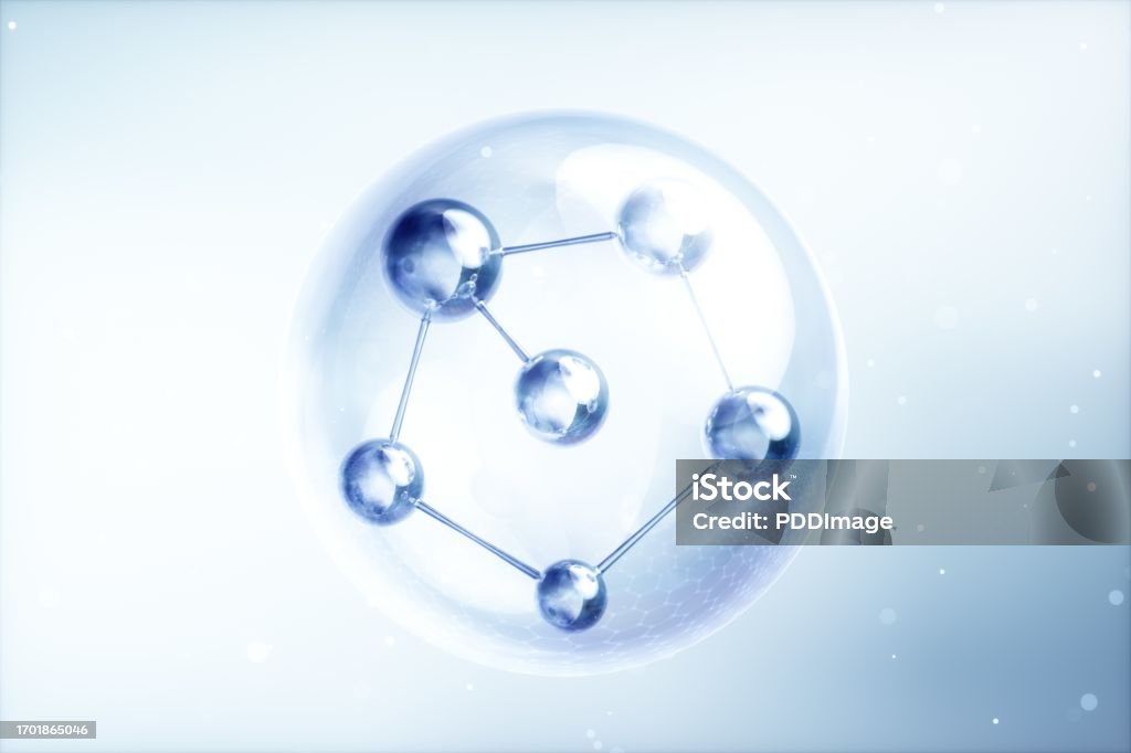 Microscopic Model 3d Rendered Microscopic Molecular Model Stock Photo - Download Image ...
