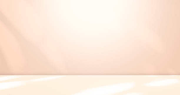 istock Beige Background Wall Light Shadow Leaf Studio Room Table Product Beauty Cosmetic Summer Abstract White Sun Overlay Gradient from Window Interior, Cream Orange Color Two Tone Empty Scene Minimal 3d 1701869472