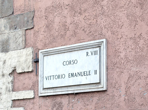istock Corso Vittorio Emanuele Marble Sign 170187185