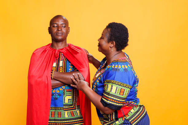 istock Wife appreciating superman husband 1701873525
