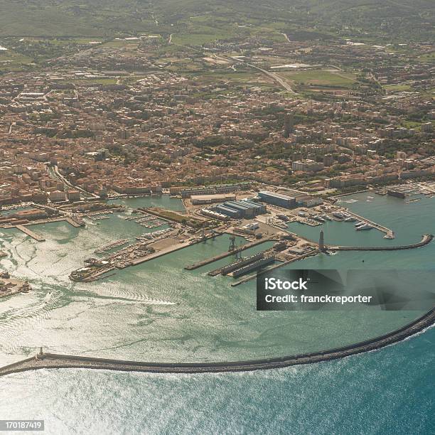 Livorno Küste Luftaufnahme Stockfoto und mehr Bilder von Satellitenaufnahme - Satellitenaufnahme, Hafen, Meer