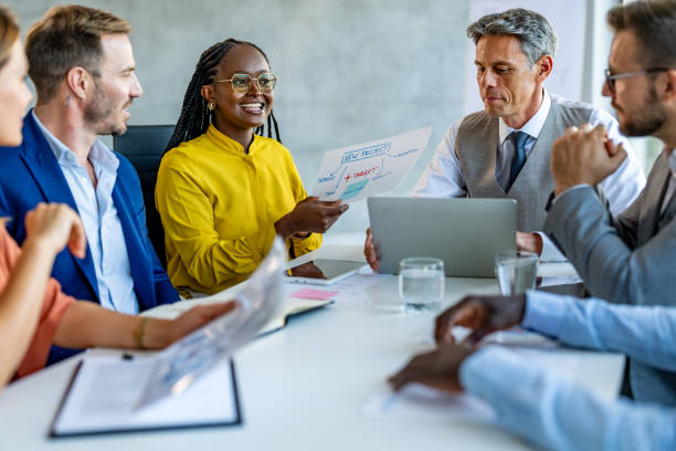 istock Creatives having a meeting in a modern office 1701879434