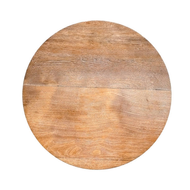 istock Wood cutting board isolated on white background. Wooden tray. 1701879506