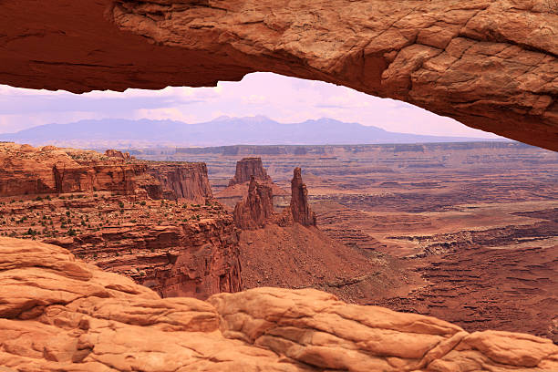 Canyonlands National Park at sunset stock photo