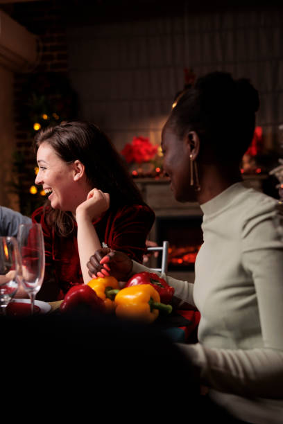 istock Woman having fun on xmas holiday 1701909684