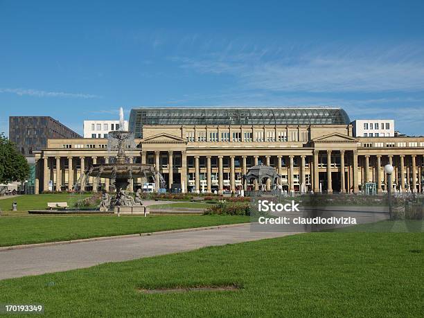Schlossplatz Stuttgart Stock Photo - Download Image Now - Architecture, Capital Cities, Europe