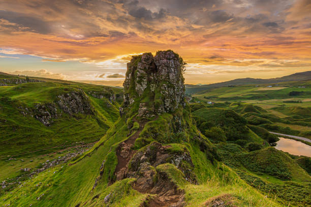 istock Rock Castle Ewen in the evening at sunset 1701939814