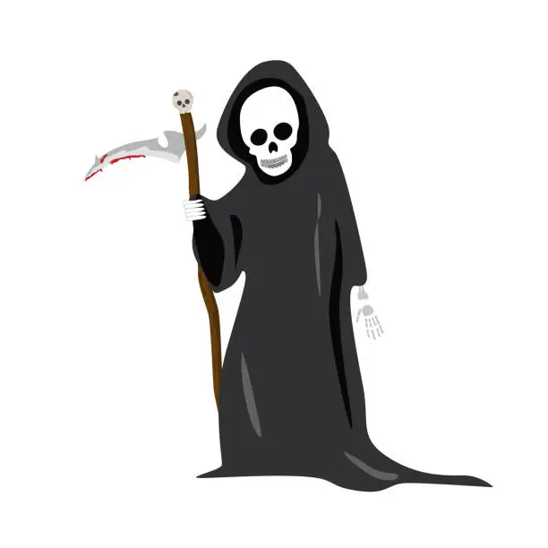 Vector illustration of Grim Reaper vector