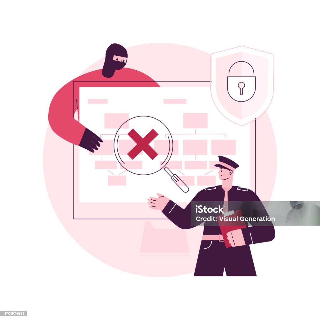 Forensics Computer Svg Computer Forensics Abstract Concept Vector Illustration Stock ...