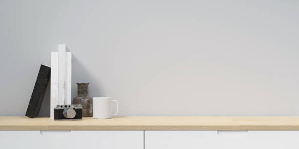 istock Creative workspace. Home office wood desk workspace. supplies on office workplace. Modern interior design concept. 3d rendering. 1701990012