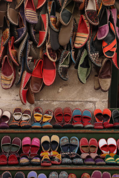 Traditional Turkish Shoes in Bazaar