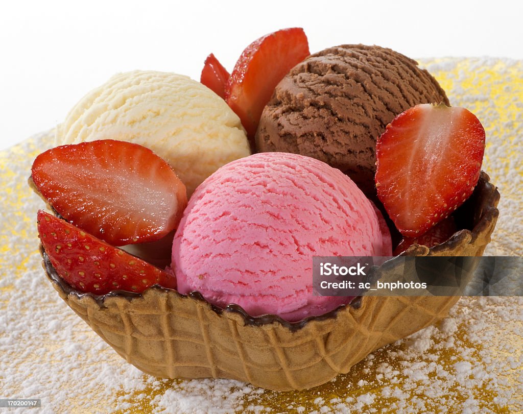 アイスクリームのミックスウエハース - チョコレートアイスクリームのロイヤリティフリーストックフォト