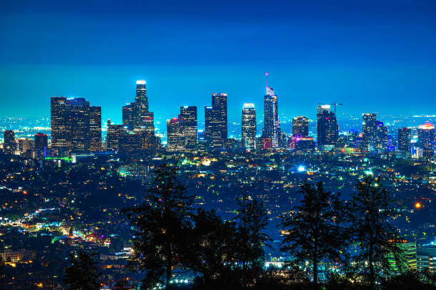istock Los Angeles skyline photographed from Griffith Park at night 1702025963