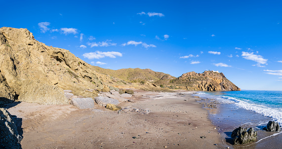 Playa de Bordenares, a remote beach in the south-eastern end of the province of Almería (5 shots stitched)