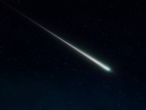 istock Meteor in the night sky. 1702040592