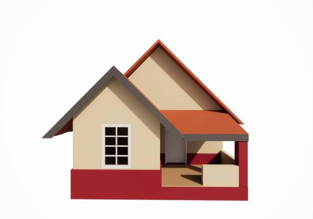 istock 3d rendering model of a simple rural house suitable for illustration 1702043938