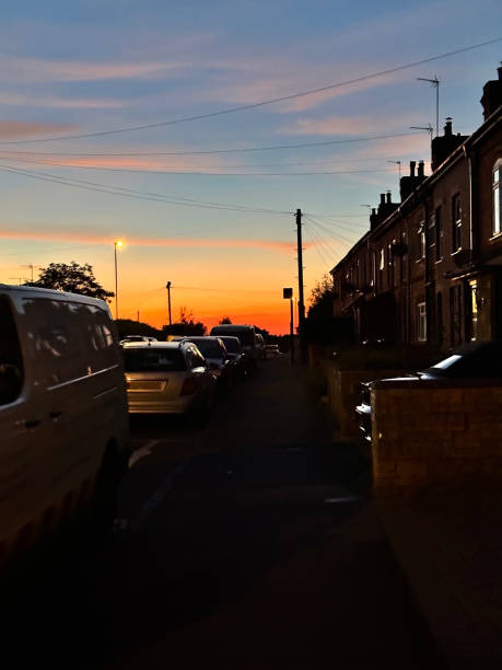 istock Dusk in a cozy town 1702051789