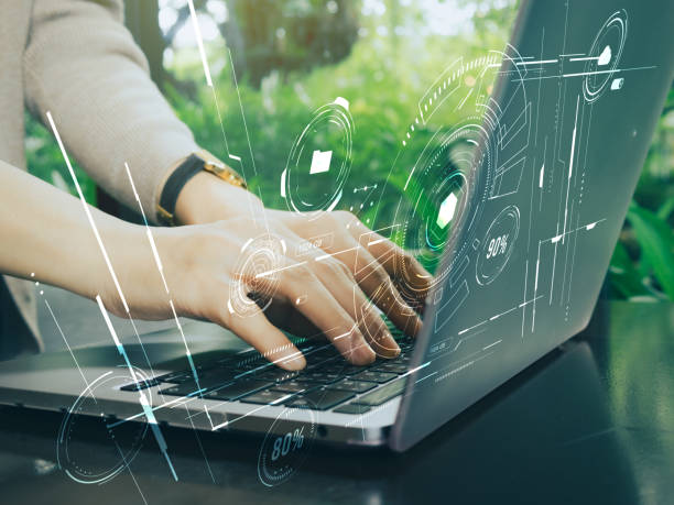istock Working woman or business woman working with notebook. 1702054569