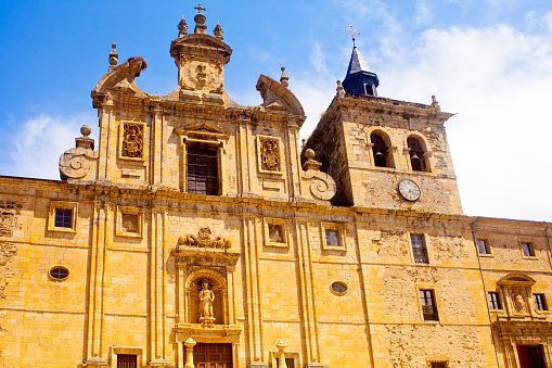 San Nicolás monastery church in Villafranca del Bierzo town,  León province, Castilla y León, Spain, Camino de Santiago.