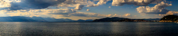 View from Ohrid, North Macedonia stock photo