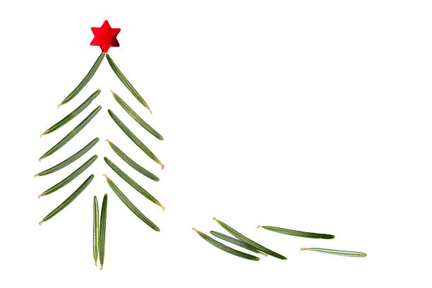 Christmas tree made of pine needles