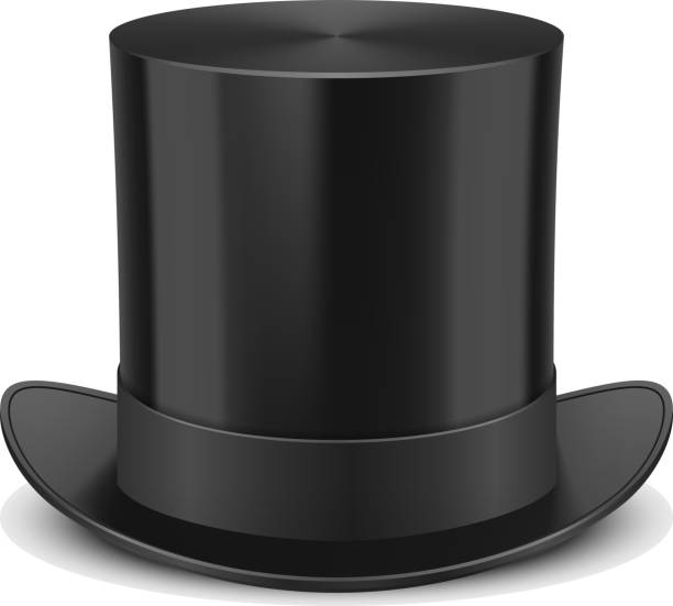 SVG, Vettoriale - Cappello Da Uomo Anteriore Vintage - Il Cappello È Un  Cappello A Cilindro. Illustrazione Vettoriale. Image 83027611