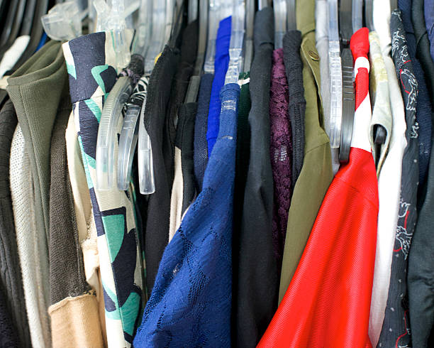 istock Clothing, red shirt on right 170222127