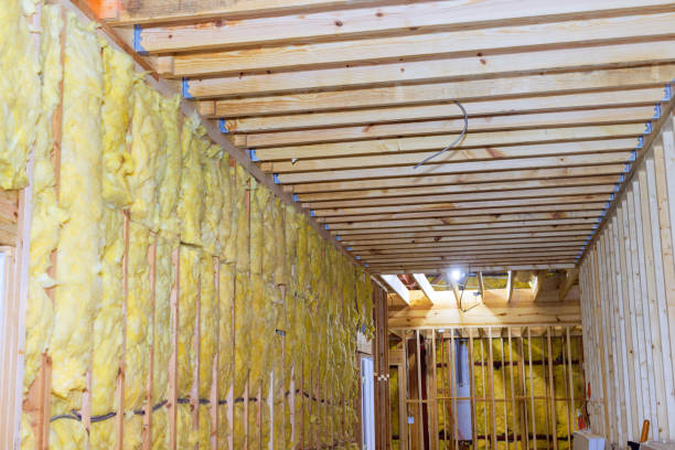 istock Mineral wool wall building with fiber cotton thermal insulation 1702223285