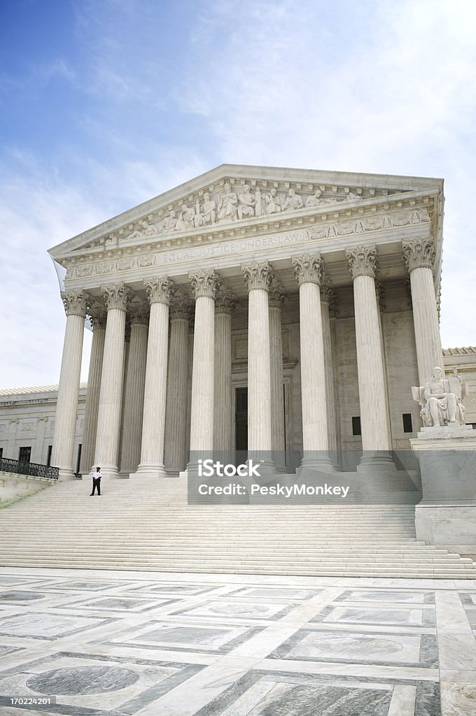 미국입니까 대법원 미흡함 전면 보기 - 로열티 프리 0명 스톡 사진