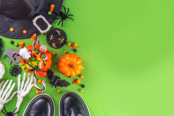 istock Bright colorful Halloween party background 1702287157