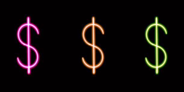 istock set neon dollars glowing desktop icon, neon money sticker, neon figure, glowing figure, neon geometrical figures 1702287179