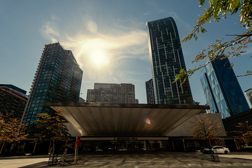 Toronto, Canada - September 2, 2022: some skyscraper at Toronto downtown