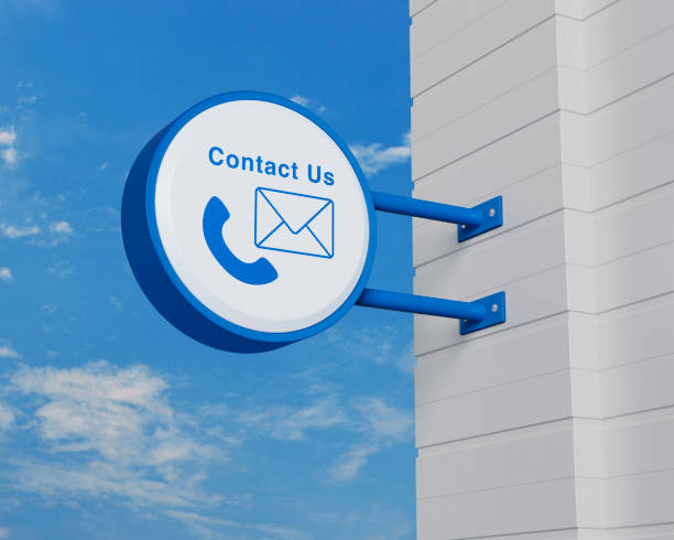 istock Business contact us and customer service concept, 3D rendering 1702323813