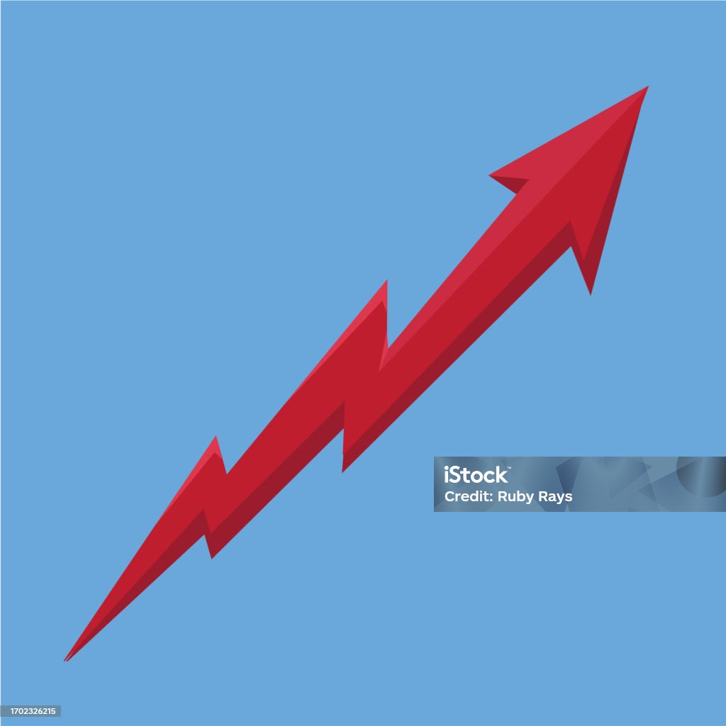 Arrow Rising Inflation Inflation Arrow Spike Vector Illustration Stock Illustration - Download ...