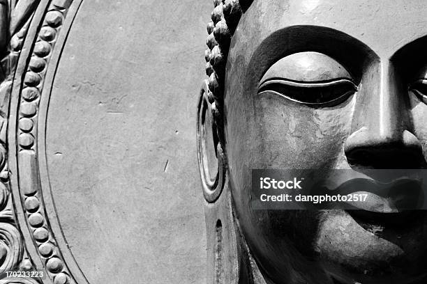 Buddha Close Up Portrait Stock Photo - Download Image Now - Asia, Buddhism, Concentration