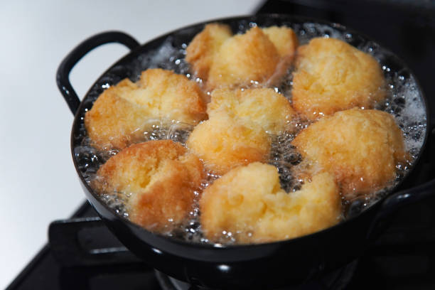 Sata andagi made with pancake mix powder