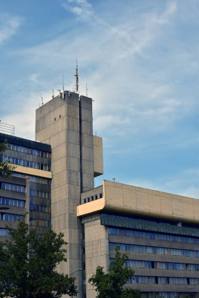 istock Brutalism styled business building 1702340854