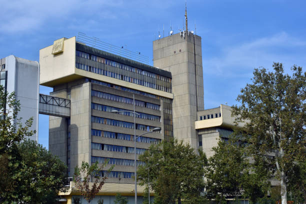 istock Brutalism styled business building 1702346161