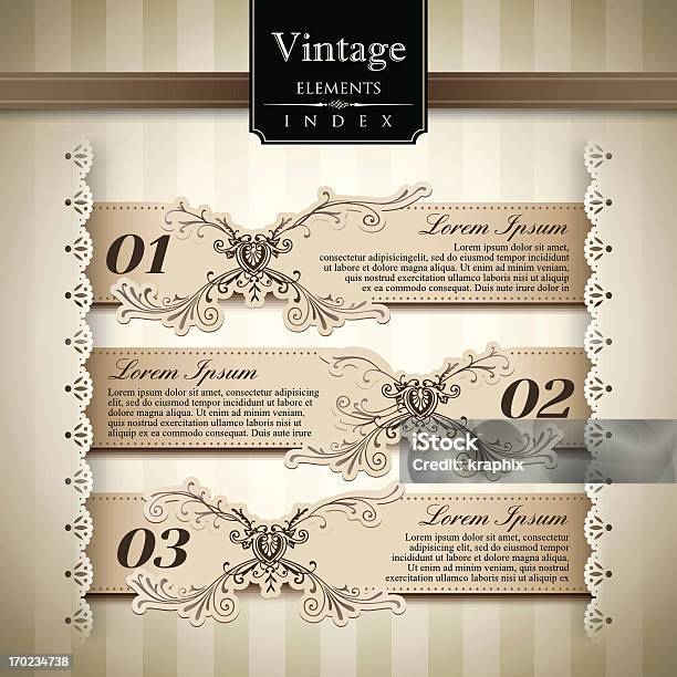 Set Of Three Vintage Style Bar Graphs Stock Illustration - Download Image Now - 1900-1909, Border - Frame, 20th Century Style