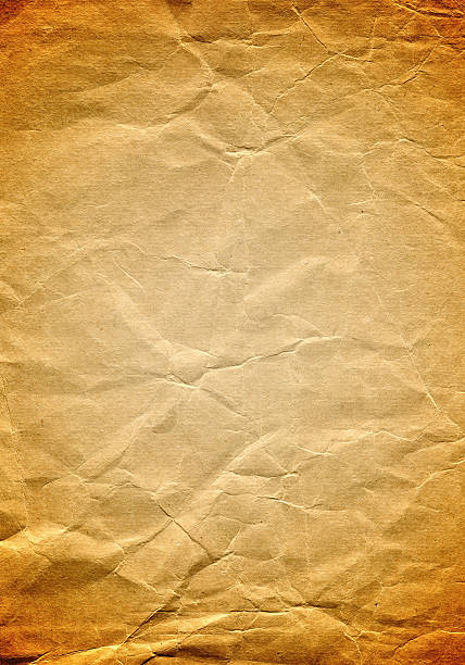 バーント紙の背景 - textured effect scratched textured parchment ストックフォトと画像