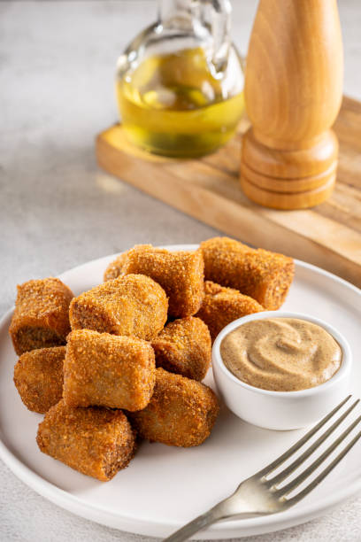 istock Delicious fried meat croquettes. Traditional croquette. 1702370252